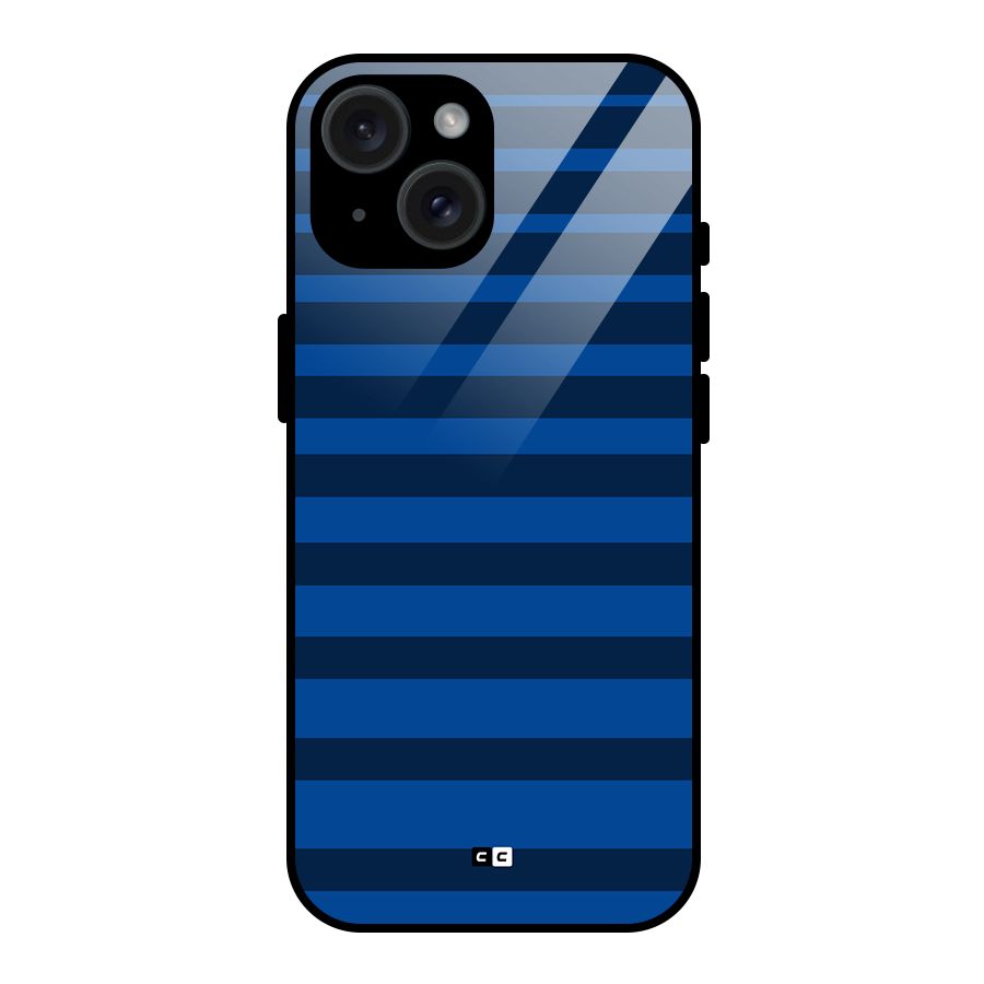Chelsea Stripes Glass Back Case for iPhone 15