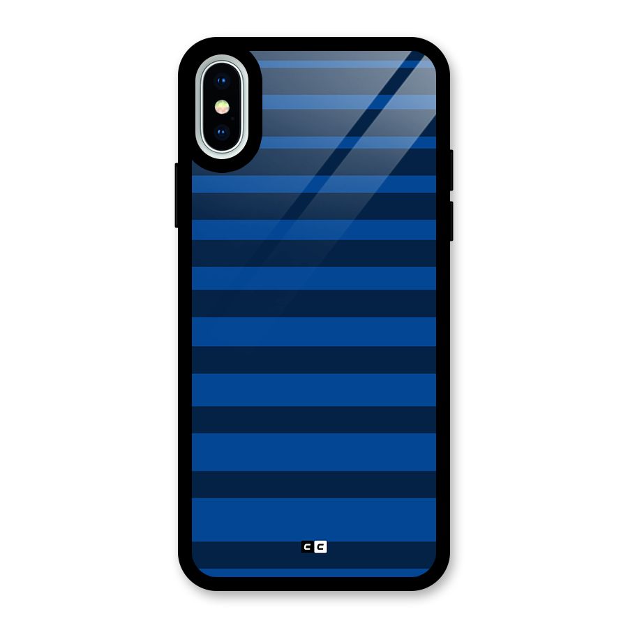 Chelsea Stripes Glass Back Case for iPhone XS