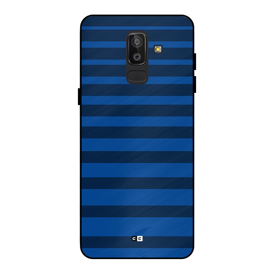 Chelsea Stripes Metal Back Case for Galaxy J8