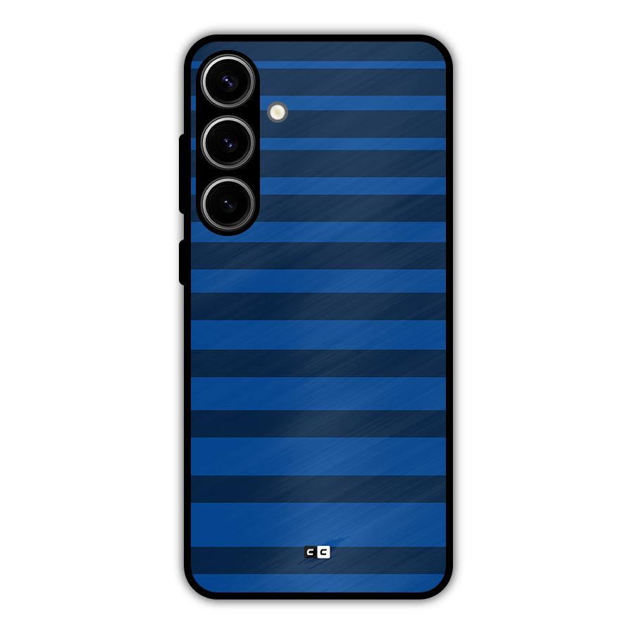 Chelsea Stripes Metal Back Case for Galaxy S24 Plus