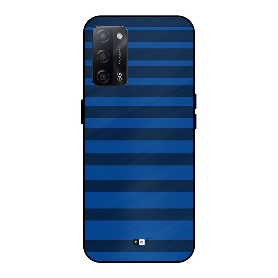Chelsea Stripes Metal Back Case for Oppo A53s 5G
