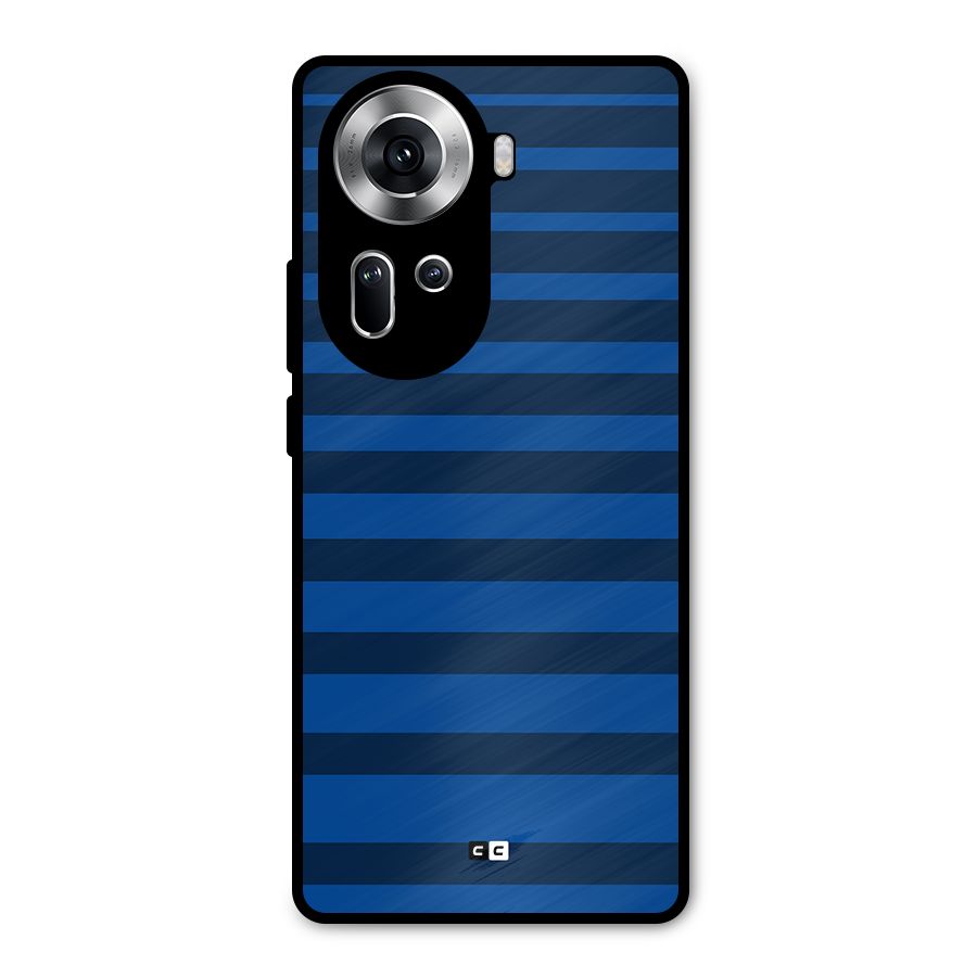 Chelsea Stripes Metal Back Case for Oppo Reno11 5G