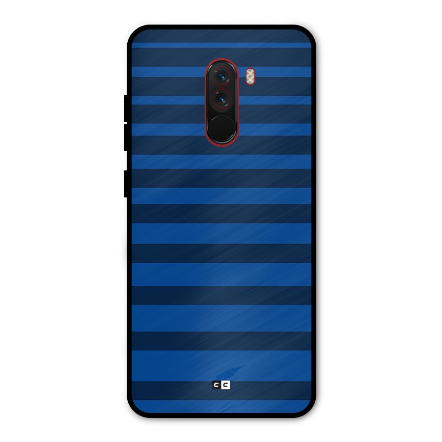 Chelsea Stripes Metal Back Case for Poco F1