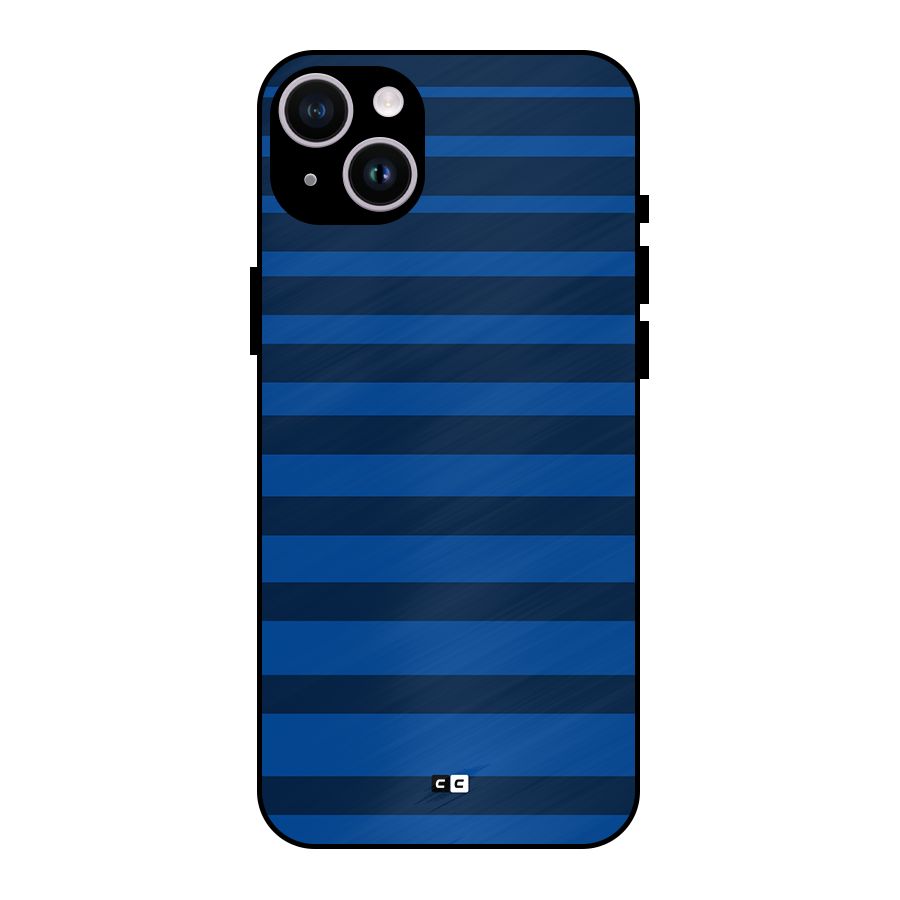 Chelsea Stripes Metal Back Case for iPhone 14 Plus