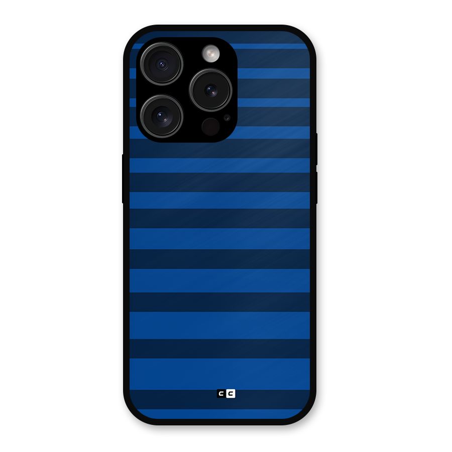 Chelsea Stripes Metal Back Case for iPhone 15 Pro
