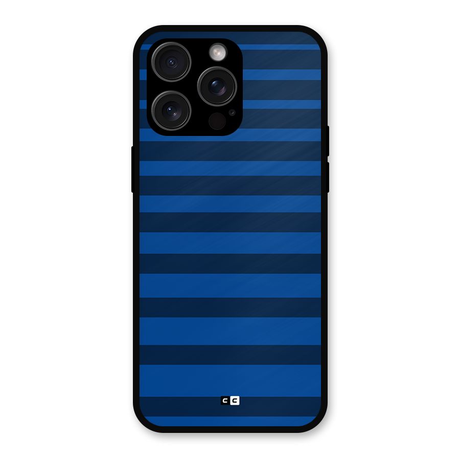 Chelsea Stripes Metal Back Case for iPhone 15 Pro Max