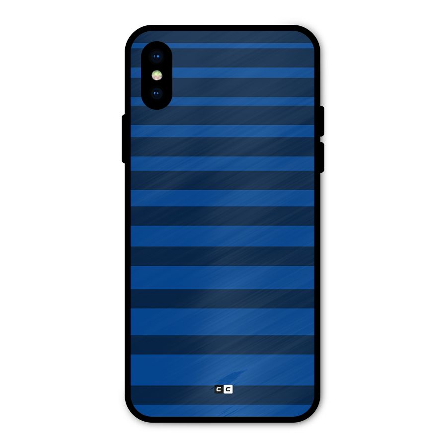Chelsea Stripes Metal Back Case for iPhone X