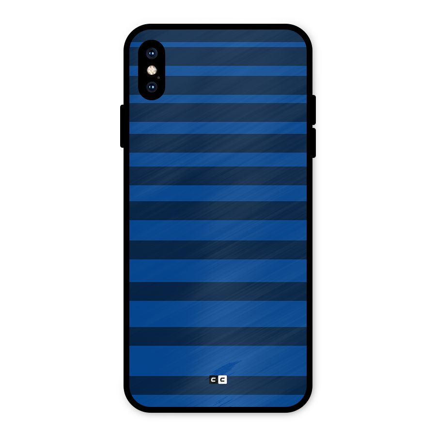Chelsea Stripes Metal Back Case for iPhone XS Max