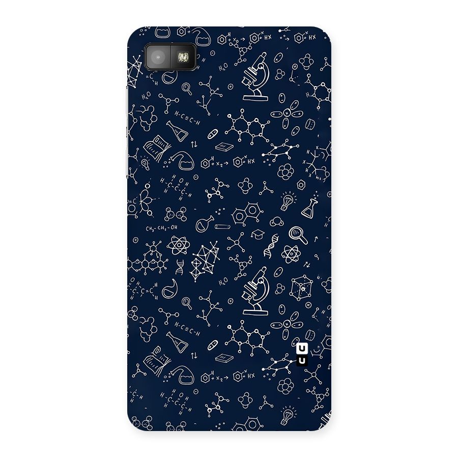 Chemistry Doodle Art Back Case for Blackberry Z10