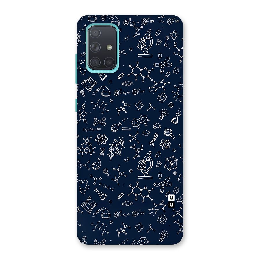 Chemistry Doodle Art Back Case for Galaxy A71