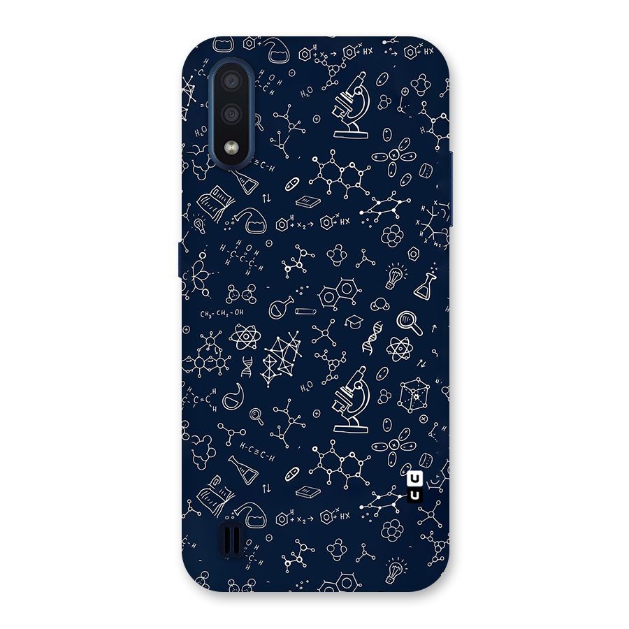 Chemistry Doodle Art Back Case for Galaxy M01