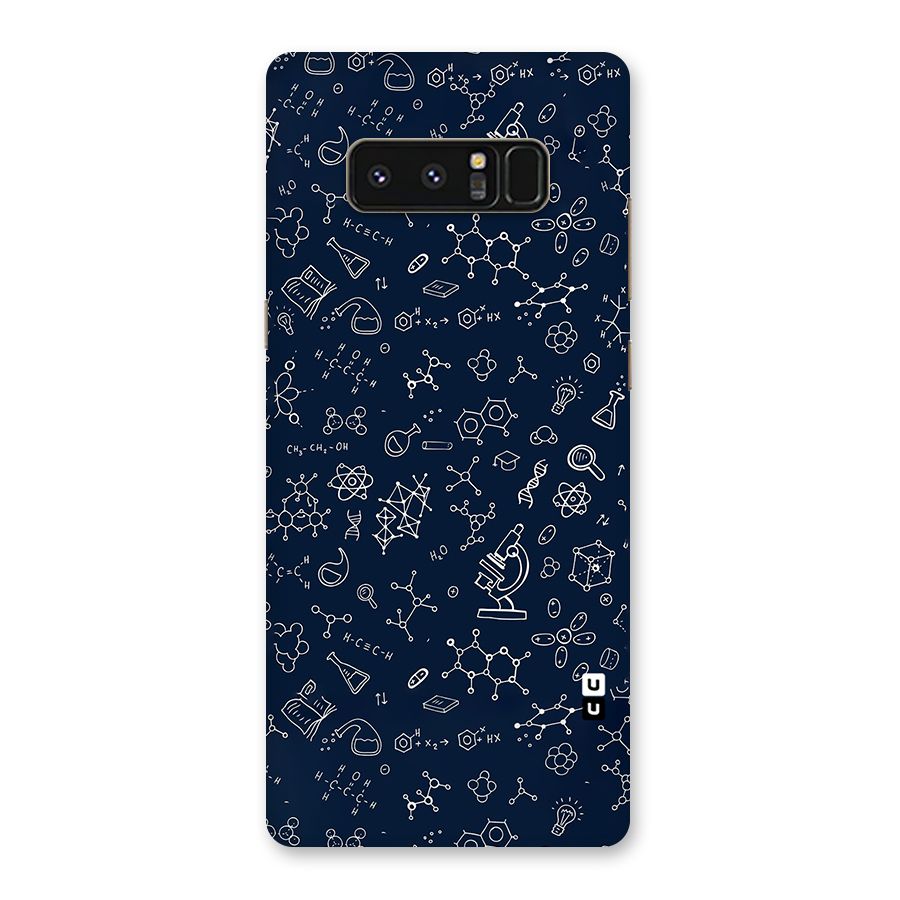 Chemistry Doodle Art Back Case for Galaxy Note 8