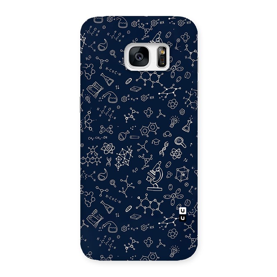 Chemistry Doodle Art Back Case for Galaxy S7 Edge