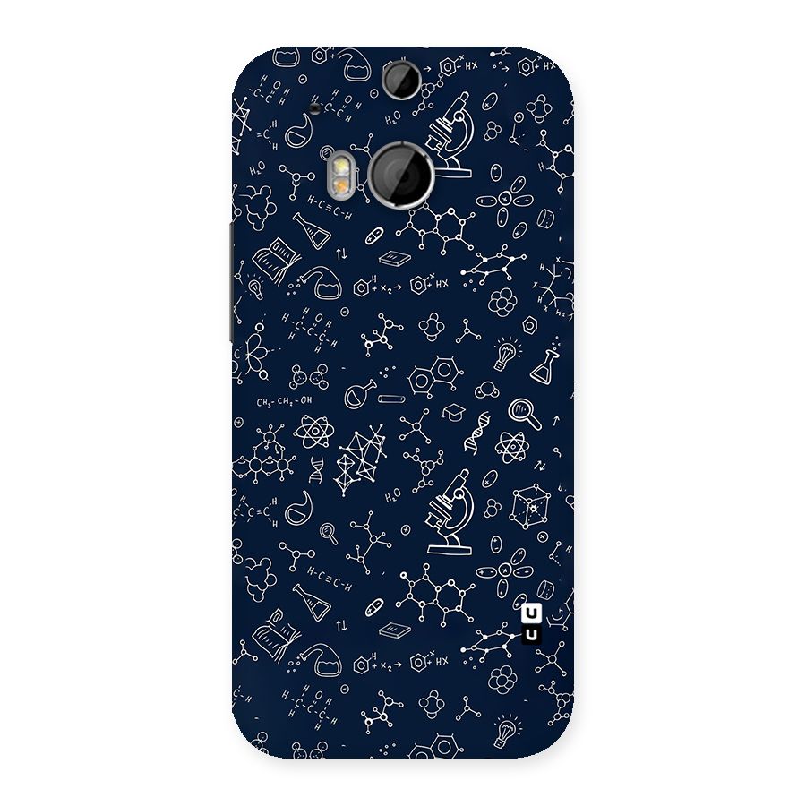 Chemistry Doodle Art Back Case for HTC One M8