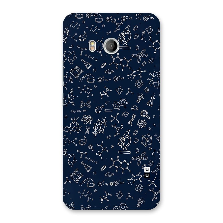 Chemistry Doodle Art Back Case for HTC U11