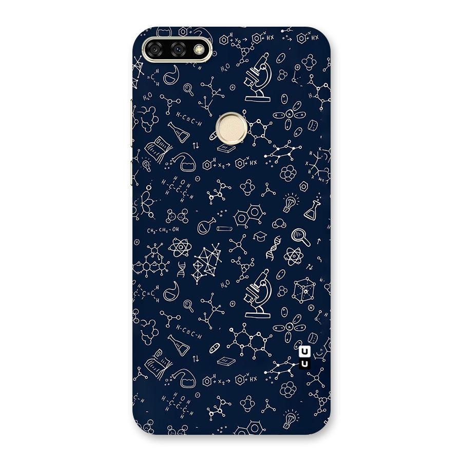 Chemistry Doodle Art Back Case for Honor 7A