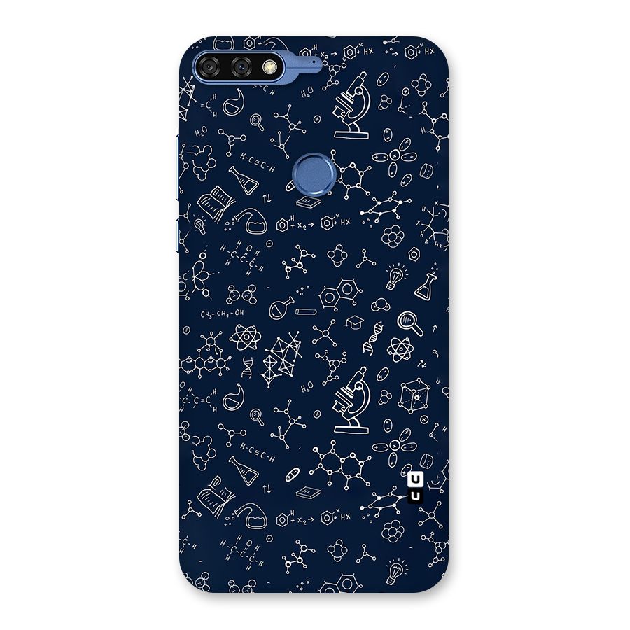 Chemistry Doodle Art Back Case for Honor 7C