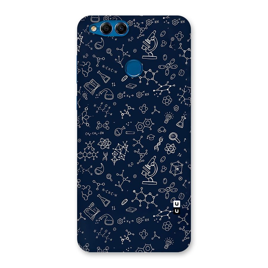 Chemistry Doodle Art Back Case for Honor 7X