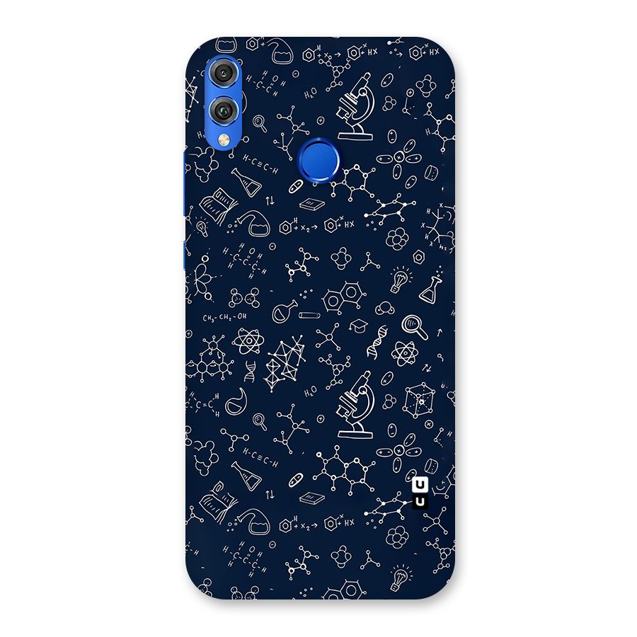 Chemistry Doodle Art Back Case for Honor 8X