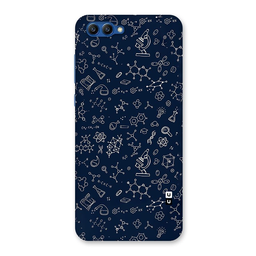 Chemistry Doodle Art Back Case for Honor View 10