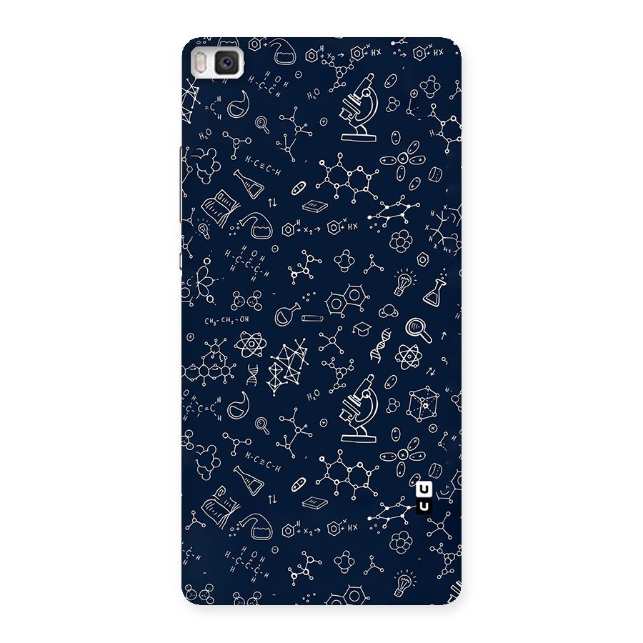Chemistry Doodle Art Back Case for Huawei P8
