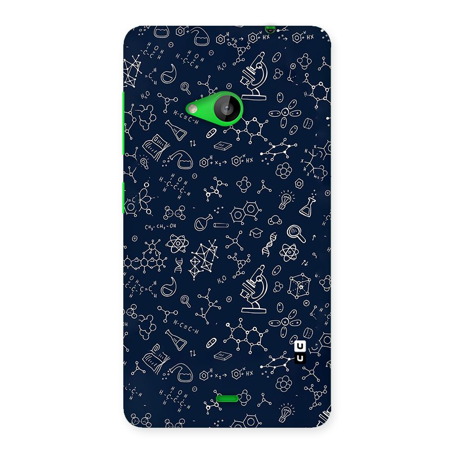 Chemistry Doodle Art Back Case for Lumia 535