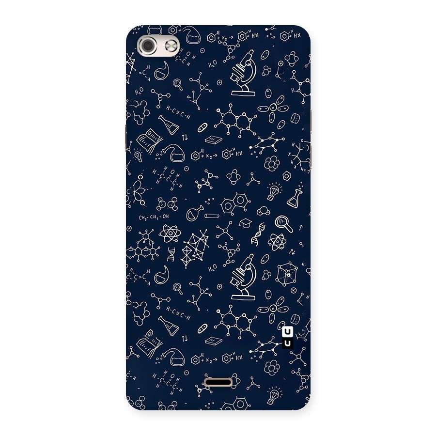 Chemistry Doodle Art Back Case for Micromax Canvas Silver 5