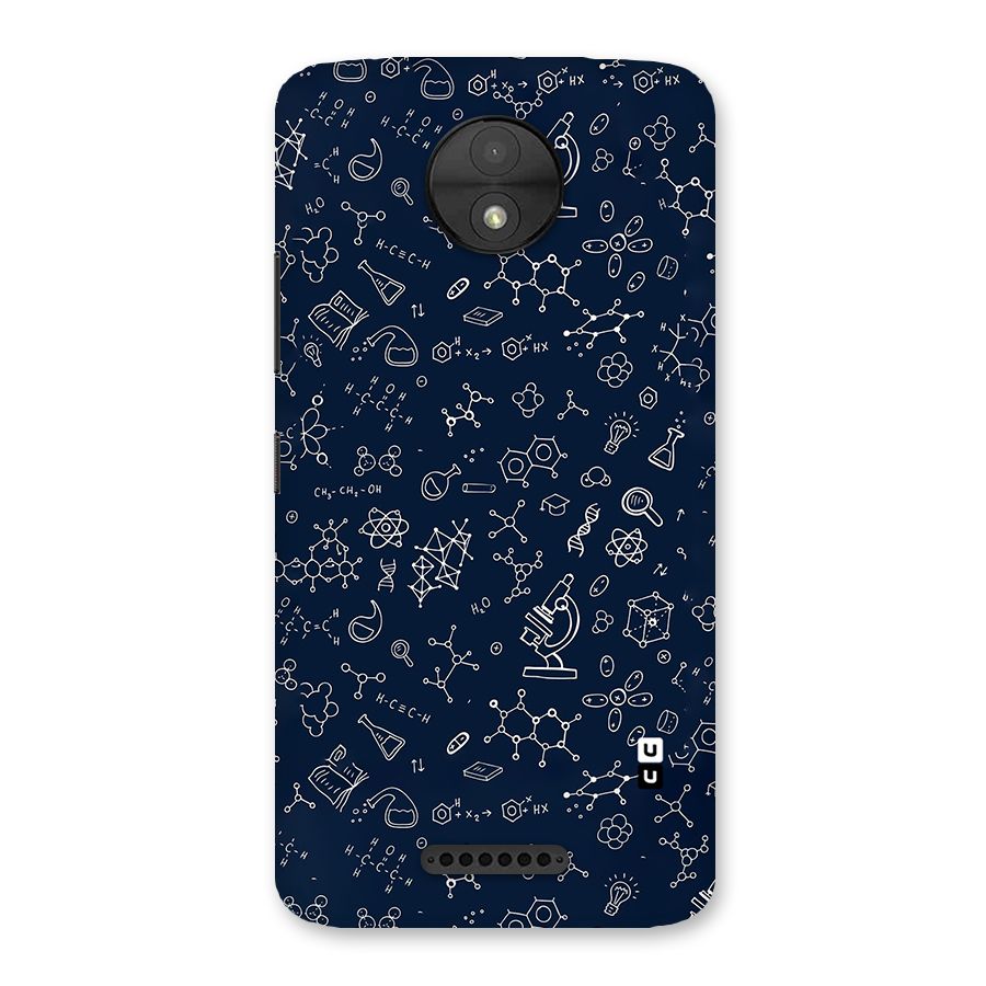 Chemistry Doodle Art Back Case for Moto C
