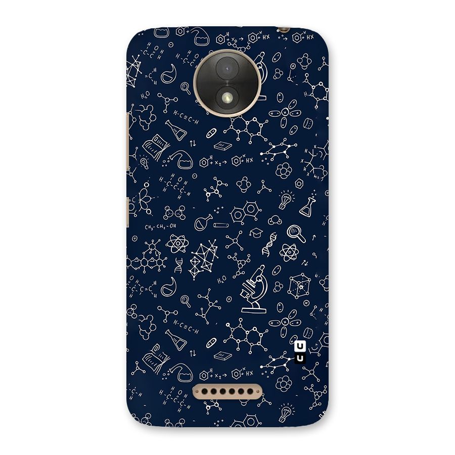 Chemistry Doodle Art Back Case for Moto C Plus