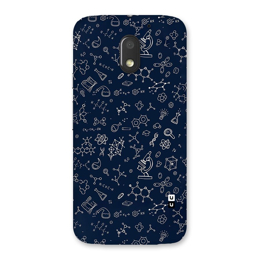 Chemistry Doodle Art Back Case for Moto E3 Power