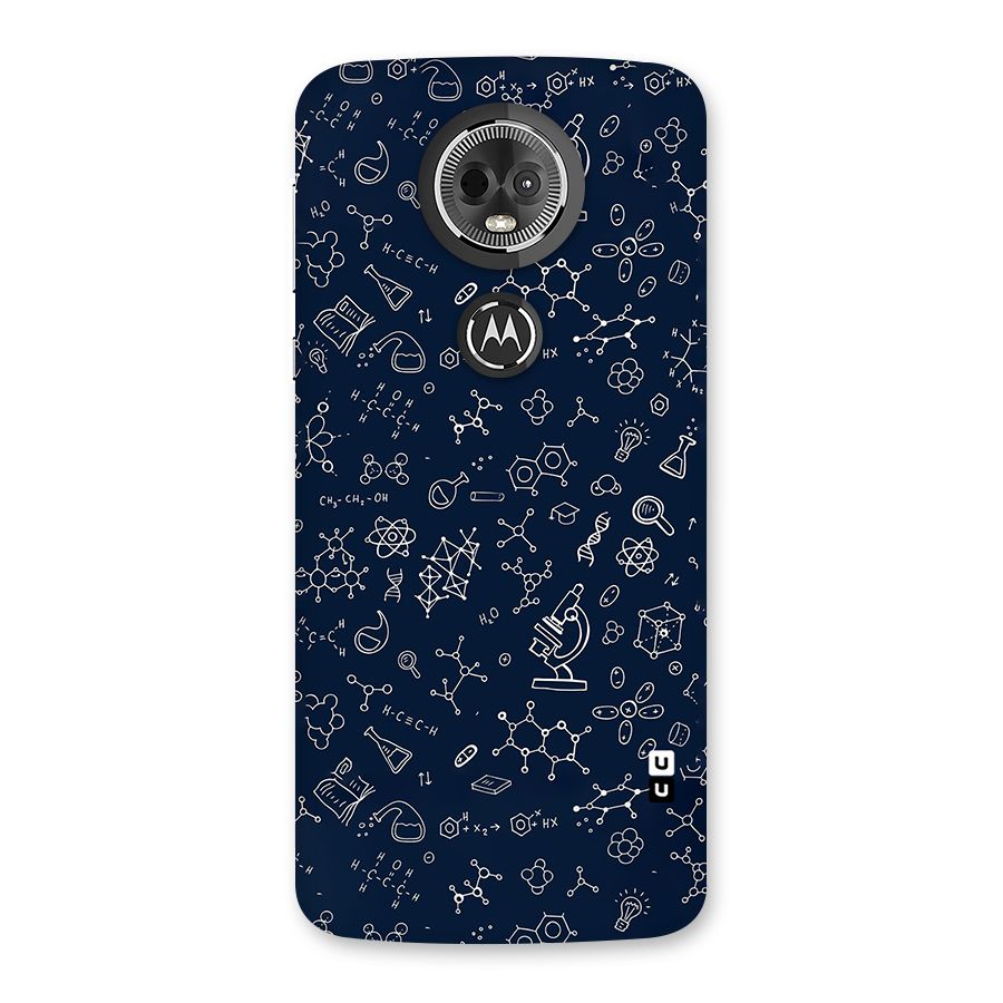 Chemistry Doodle Art Back Case for Moto E5 Plus