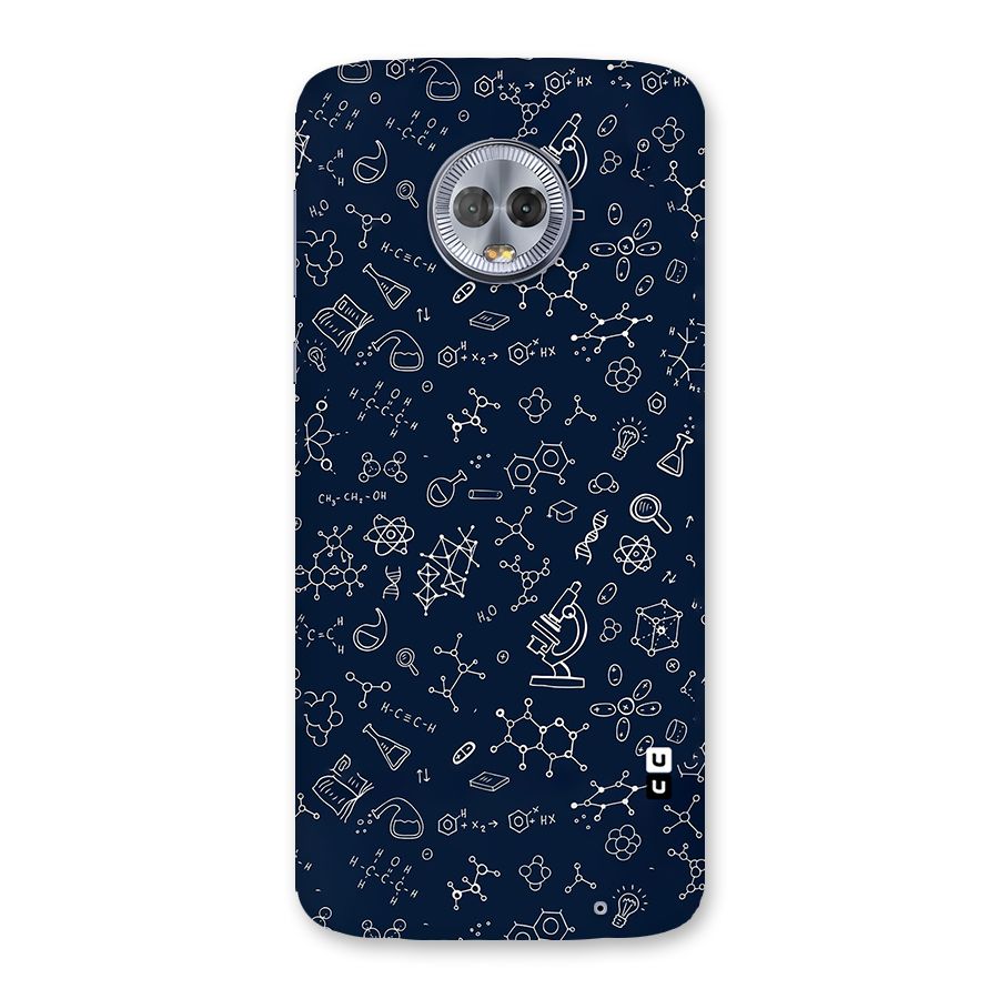 Chemistry Doodle Art Back Case for Moto G6 Plus