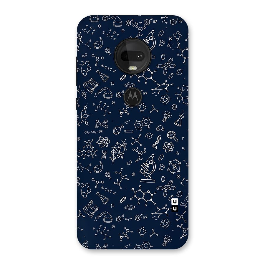 Chemistry Doodle Art Back Case for Moto G7