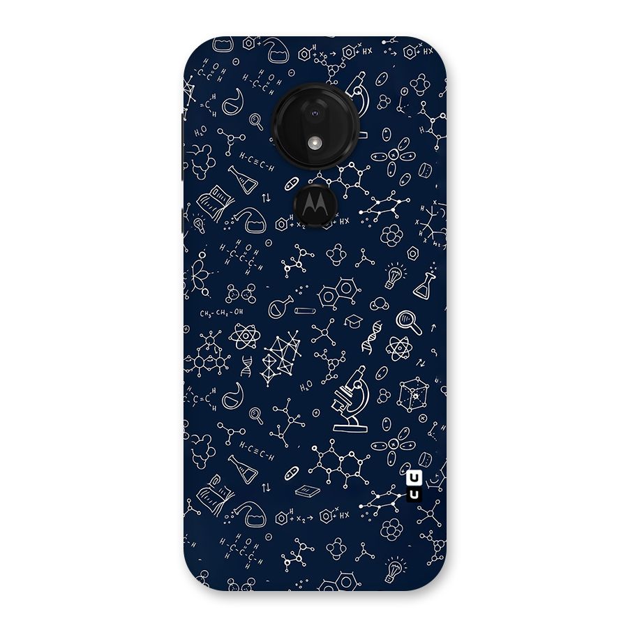 Chemistry Doodle Art Back Case for Moto G7 Power
