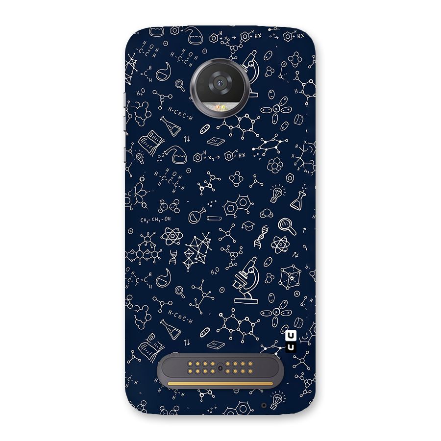 Chemistry Doodle Art Back Case for Moto Z2 Play