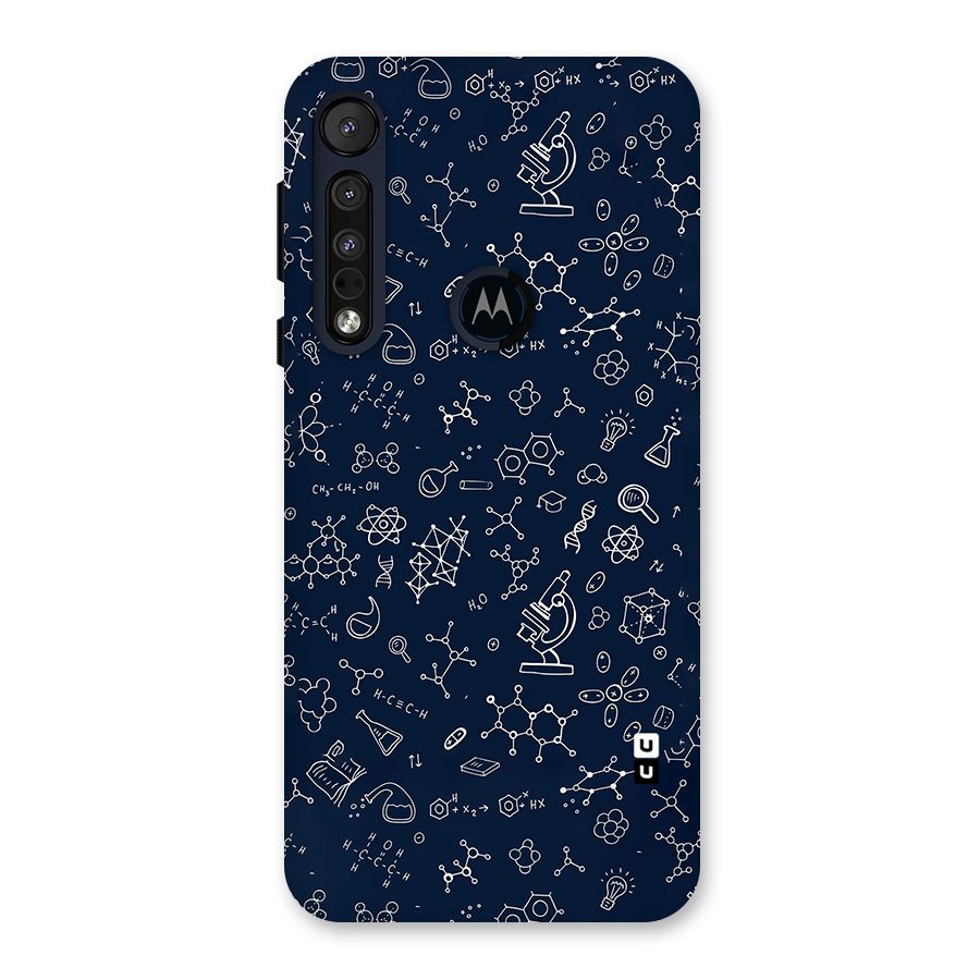 Chemistry Doodle Art Back Case for Motorola One Macro