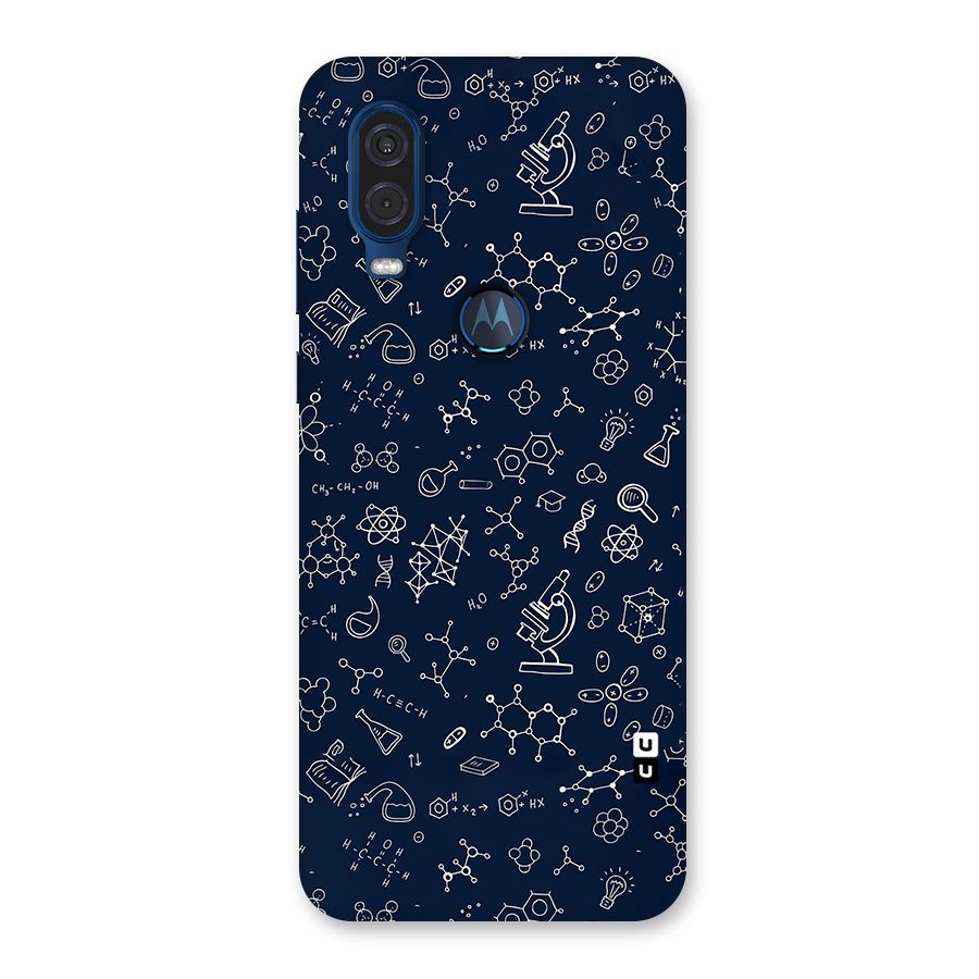 Chemistry Doodle Art Back Case for Motorola One Vision