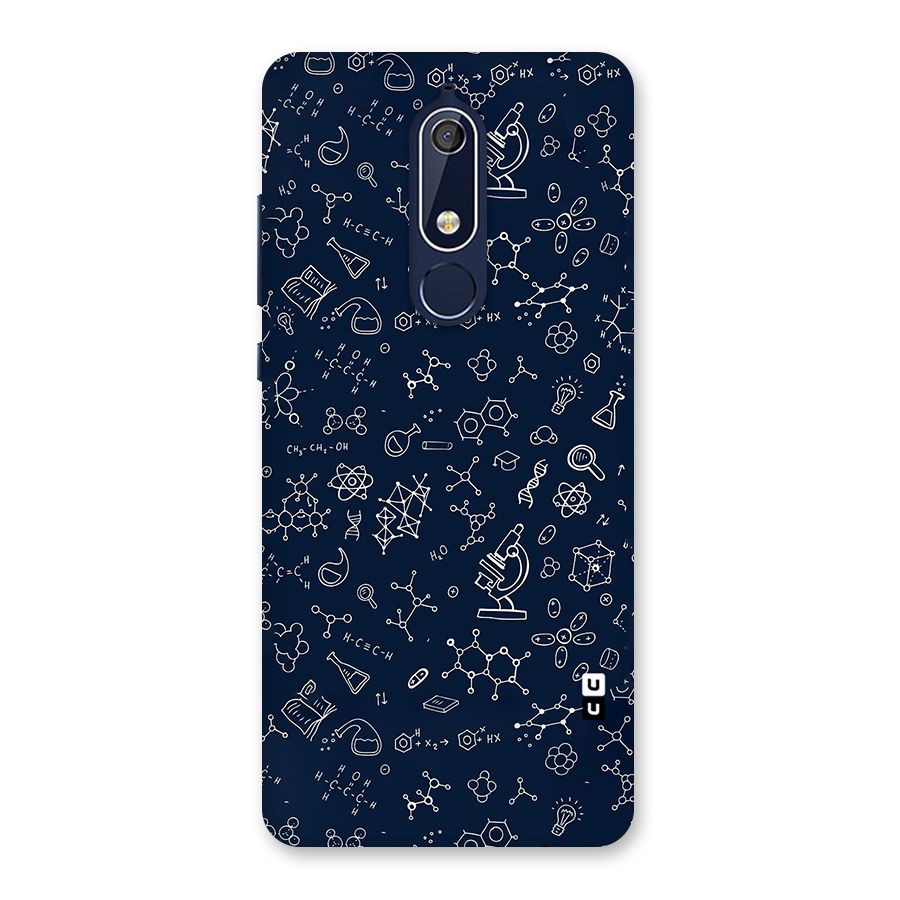 Chemistry Doodle Art Back Case for Nokia 5.1