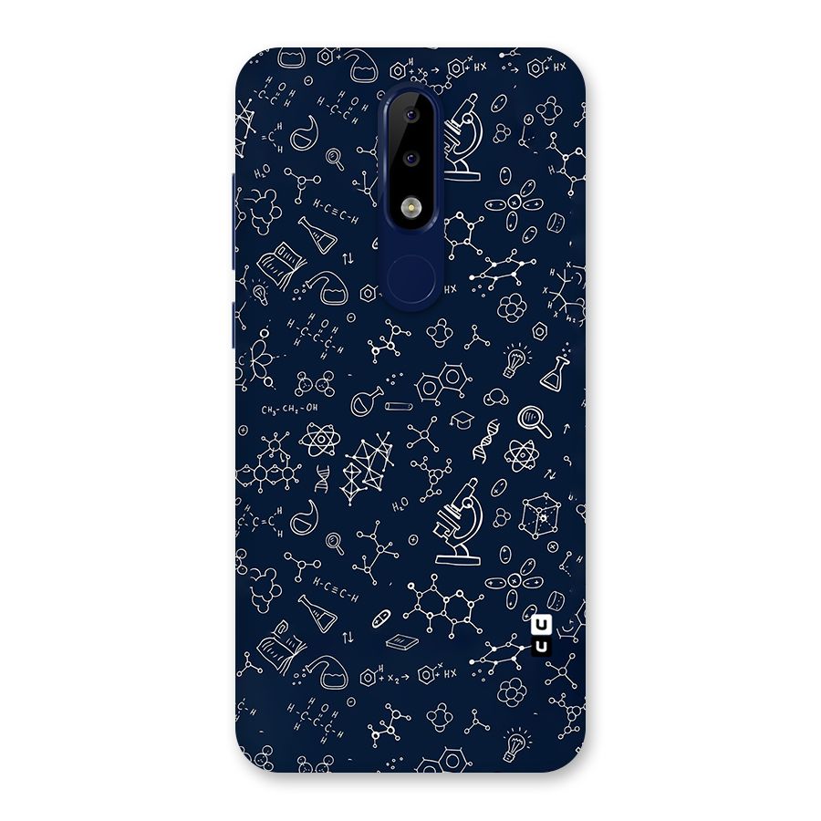 Chemistry Doodle Art Back Case for Nokia 5.1 Plus
