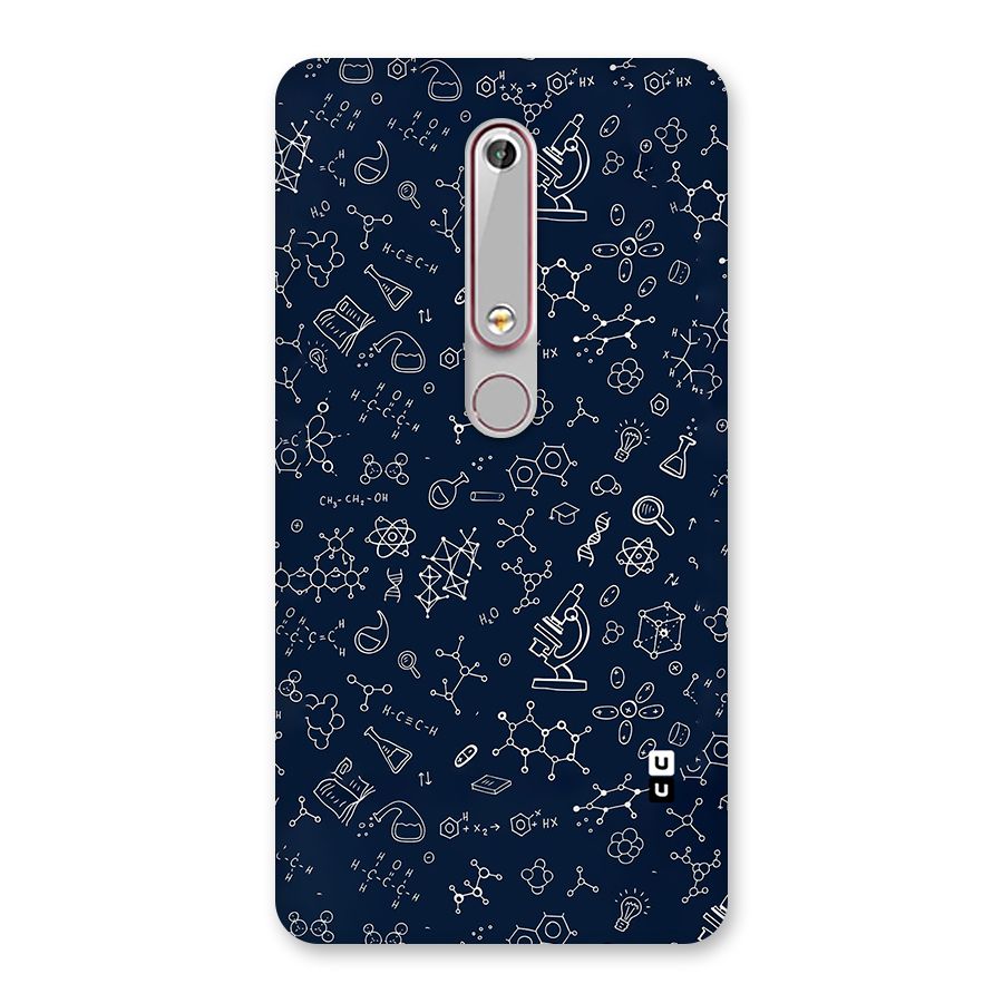 Chemistry Doodle Art Back Case for Nokia 6.1