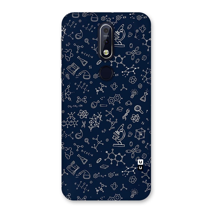 Chemistry Doodle Art Back Case for Nokia 7.1