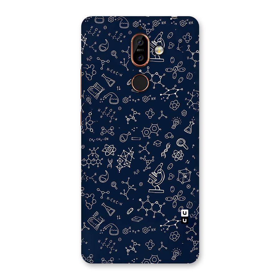 Chemistry Doodle Art Back Case for Nokia 7 Plus