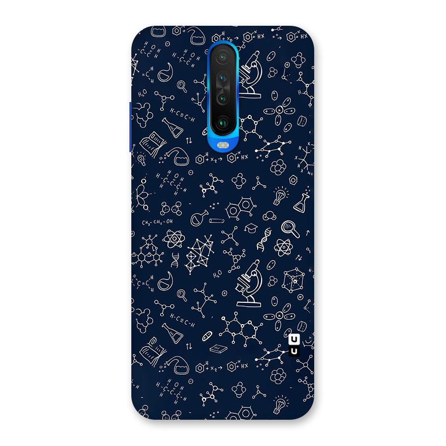 Chemistry Doodle Art Back Case for Poco X2