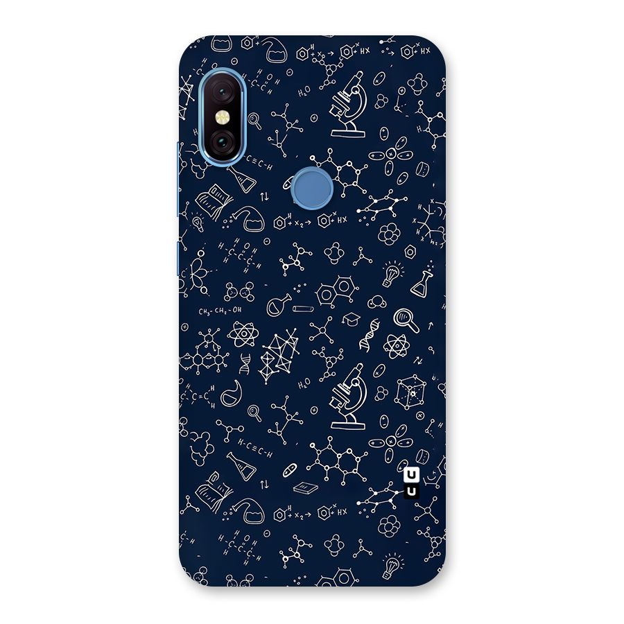 Chemistry Doodle Art Back Case for Redmi Note 6 Pro