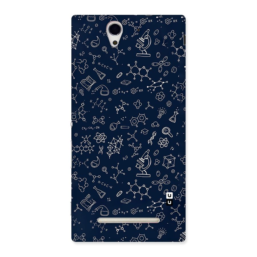Chemistry Doodle Art Back Case for Sony Xperia C3