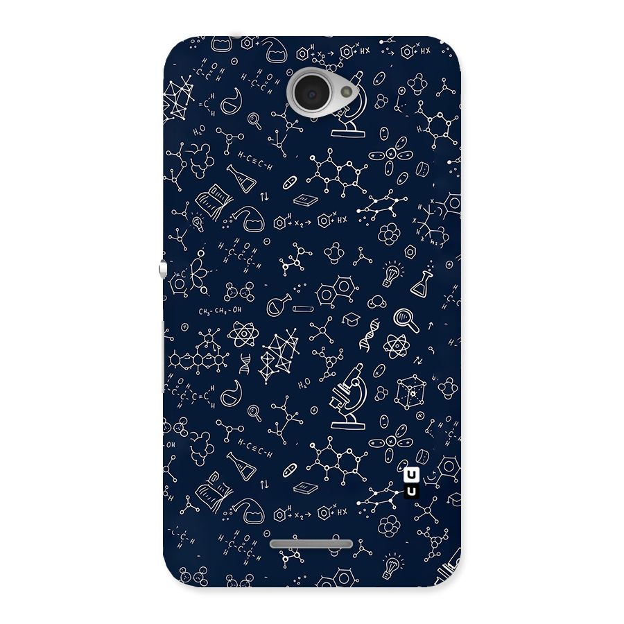 Chemistry Doodle Art Back Case for Sony Xperia E4