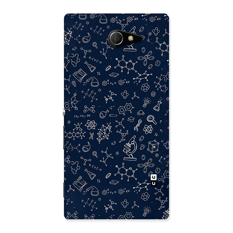 Chemistry Doodle Art Back Case for Sony Xperia M2