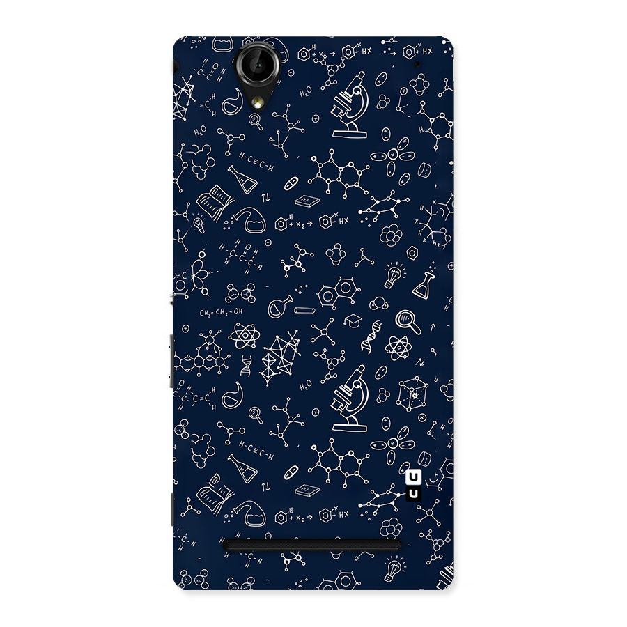 Chemistry Doodle Art Back Case for Sony Xperia T2