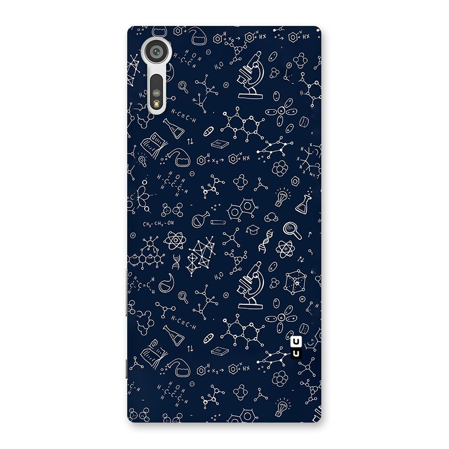 Chemistry Doodle Art Back Case for Xperia XZ