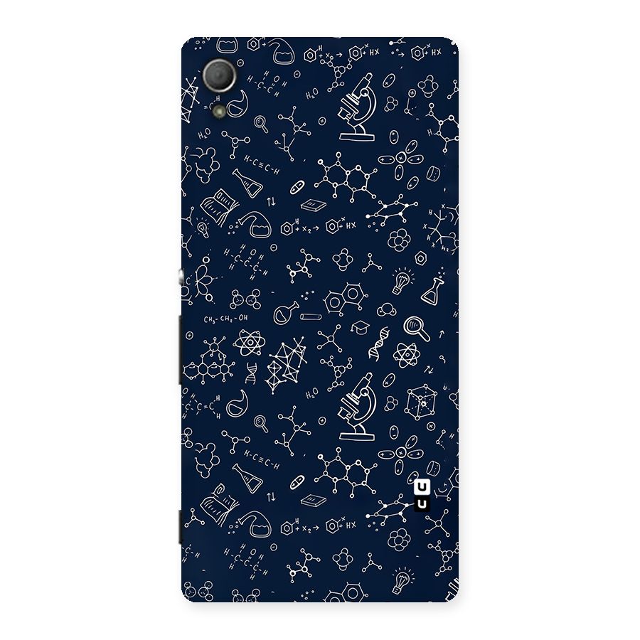 Chemistry Doodle Art Back Case for Xperia Z4
